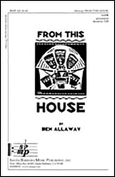 From This House SATB choral sheet music cover